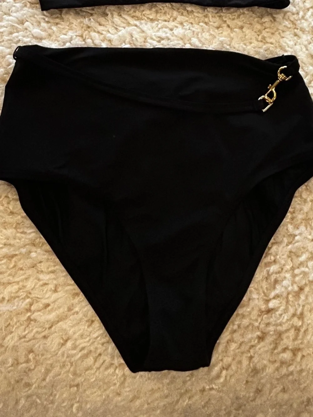 TORY BURCH BLACK WOMEN'S BIKINI BOTTOM SMALL S